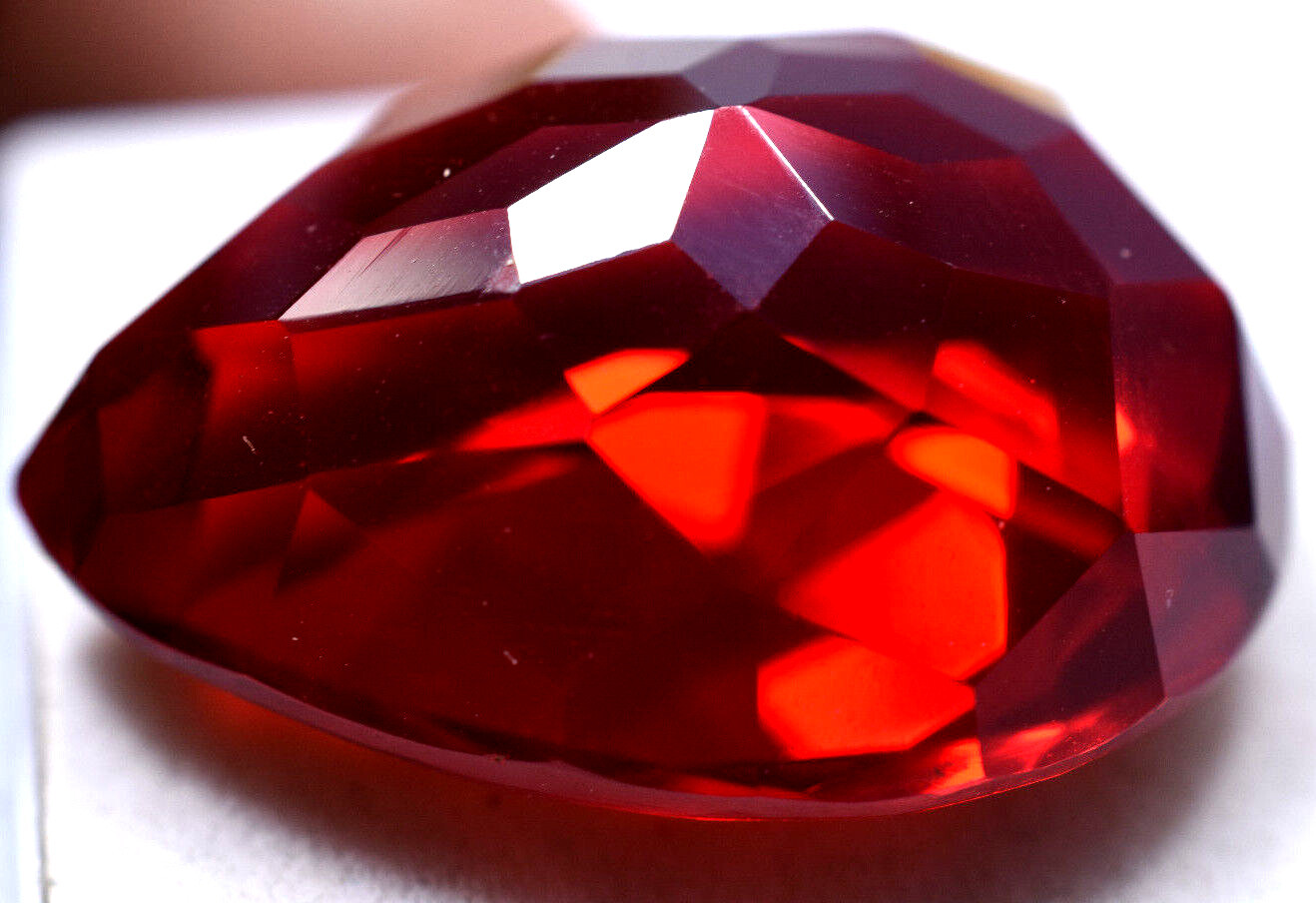 Lab Created 58.85 Ct Red Topaz Awesome Brazilian AAA+ Quality GGL Certified Gem