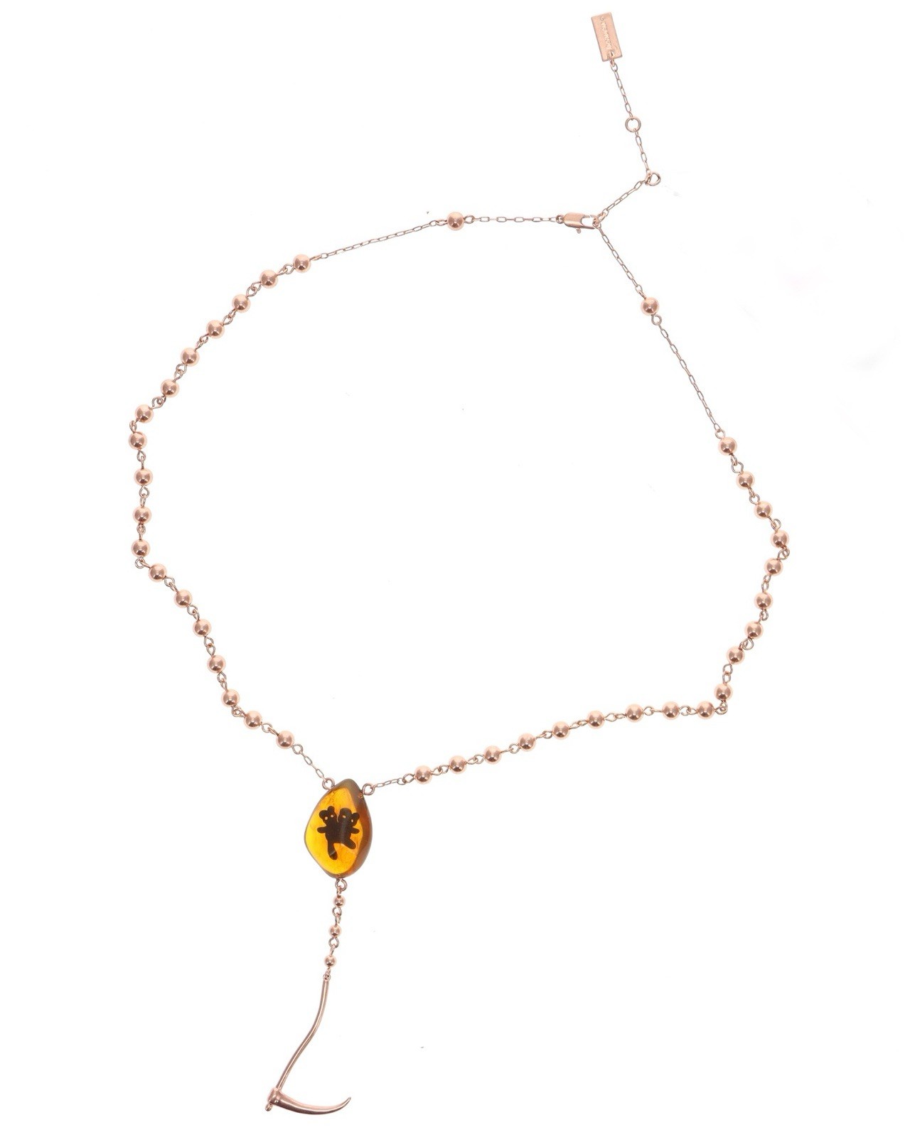 Bladee x Heaven by Marc Jacobs Reaper Scythe Beaded Necklace NWT