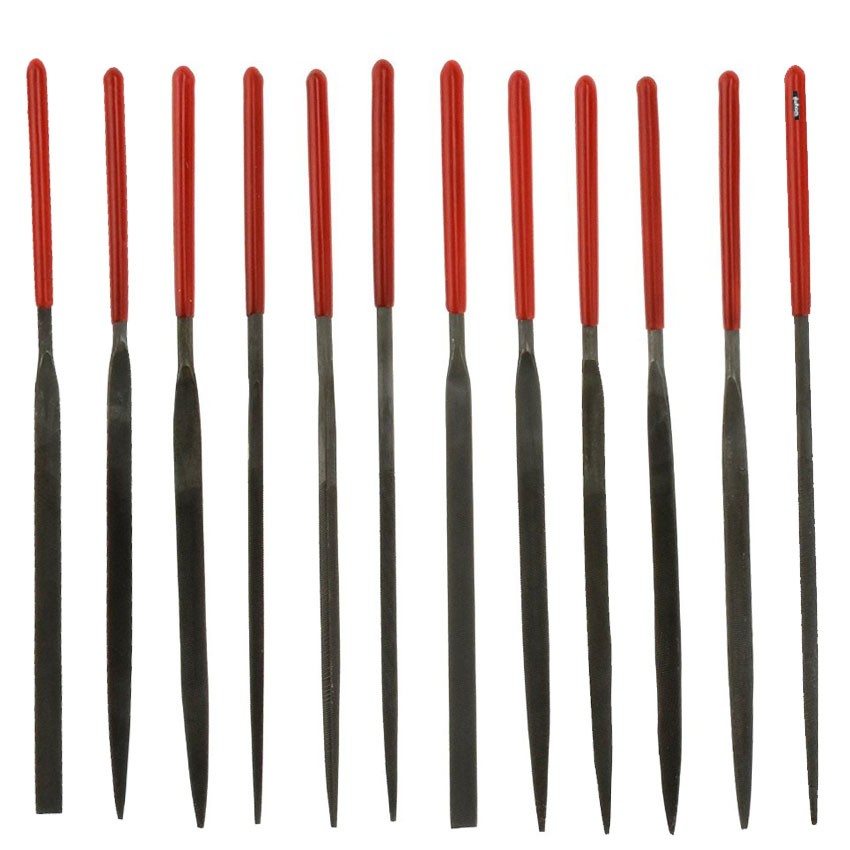 File Needle set 12 PC 5.5″ Swiss Pattern NEEDLE FILE Cut 2, Sculptors Jeweler