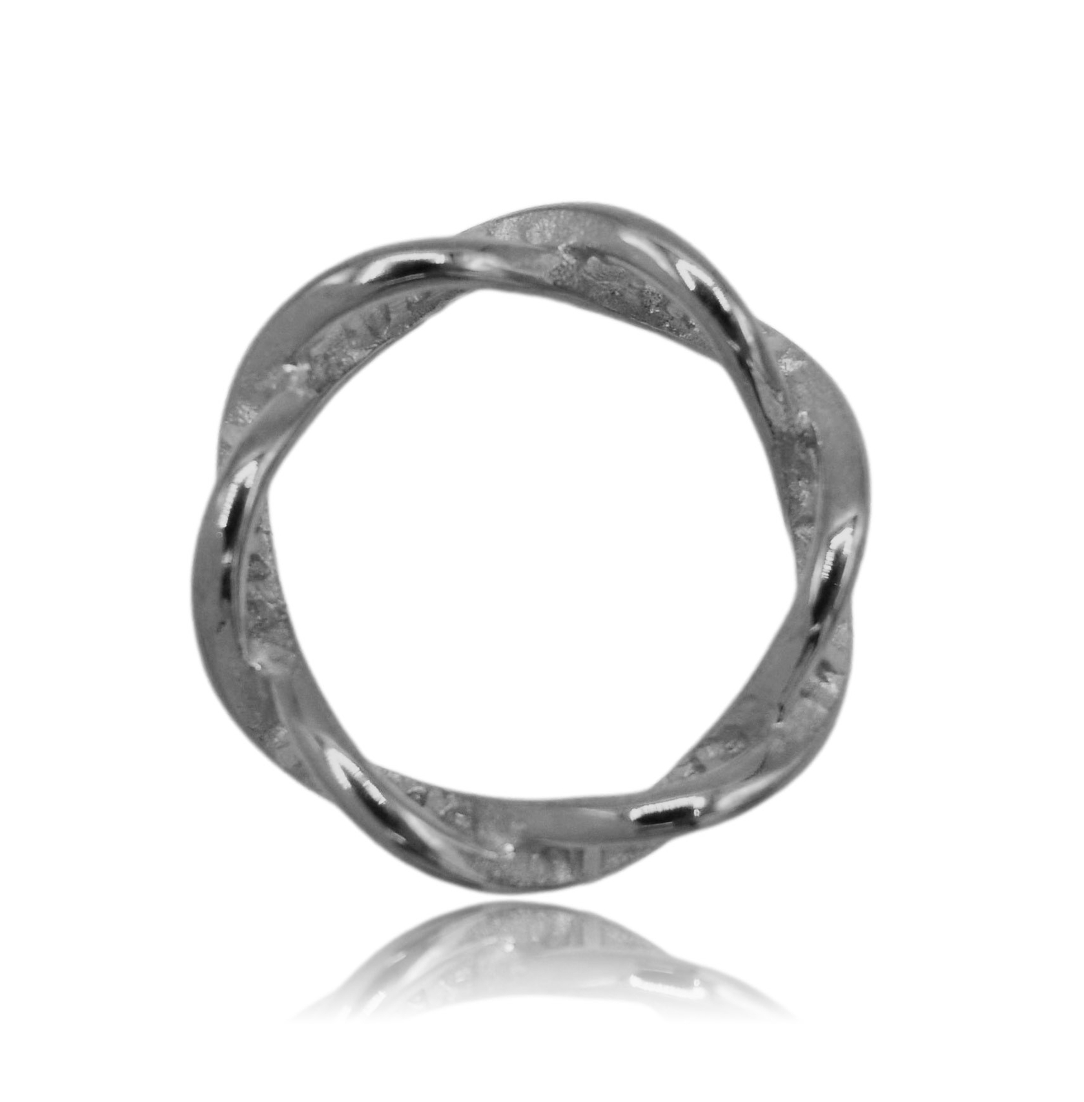 DNA Double Helix Science Stainless Steel Ring