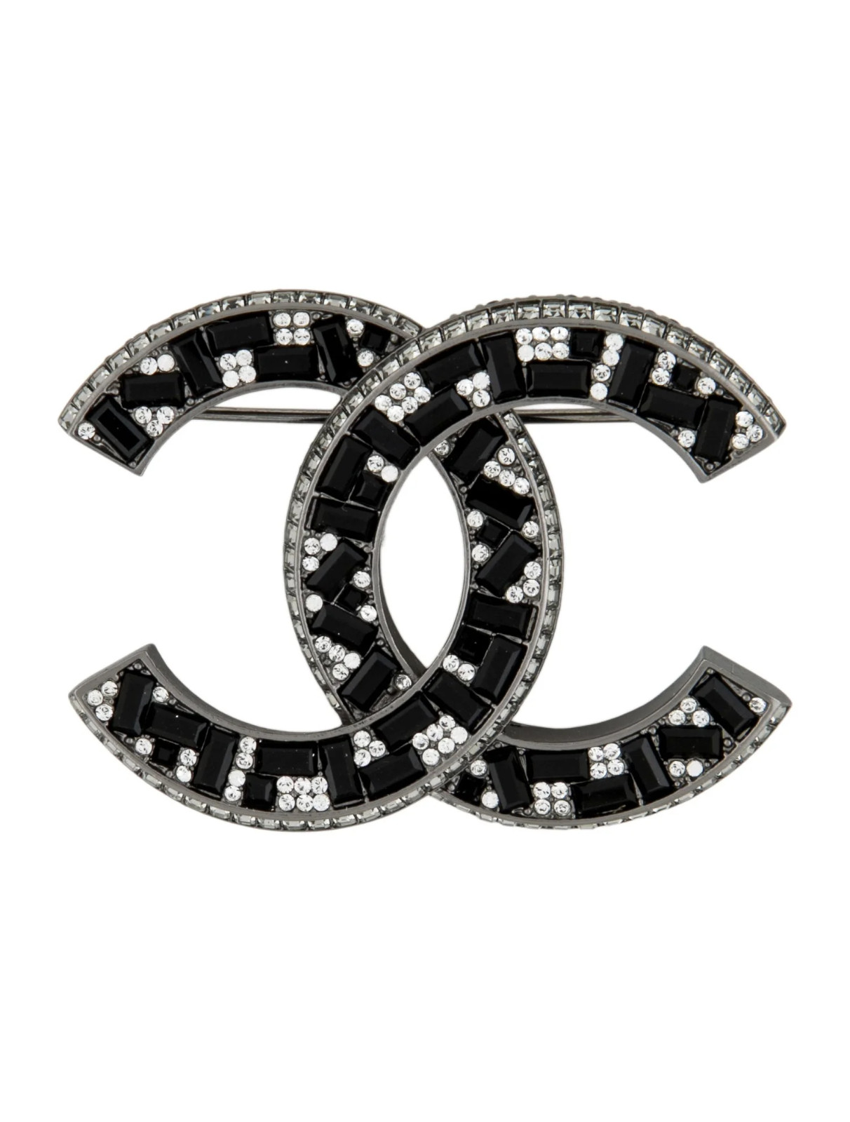 Chanel Strass Brooch Lapel Pin – 100% Authentic