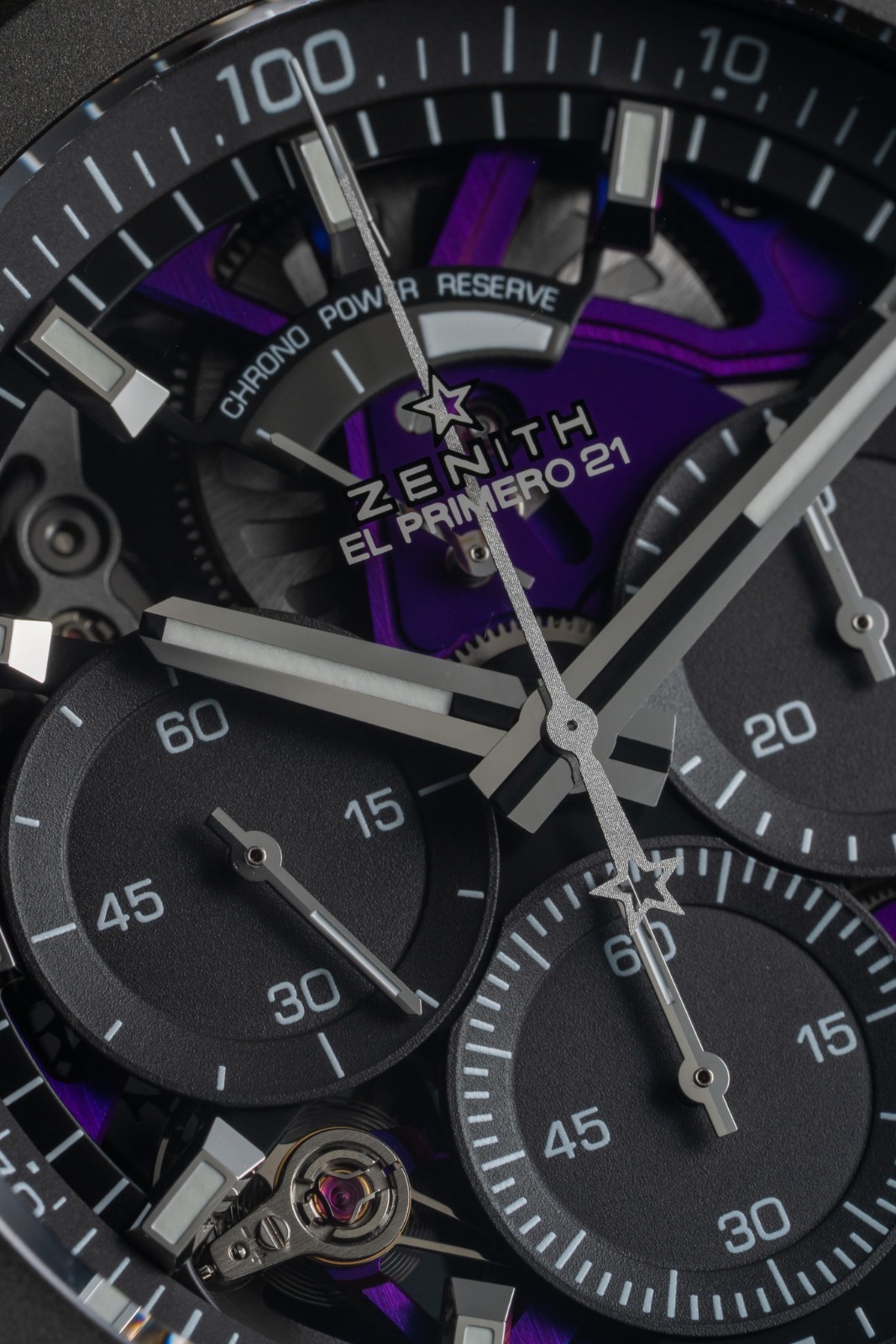 Zenith Defy El Primero 21 Ultraviolet Purple 44mm Titanium Chronograph Complete