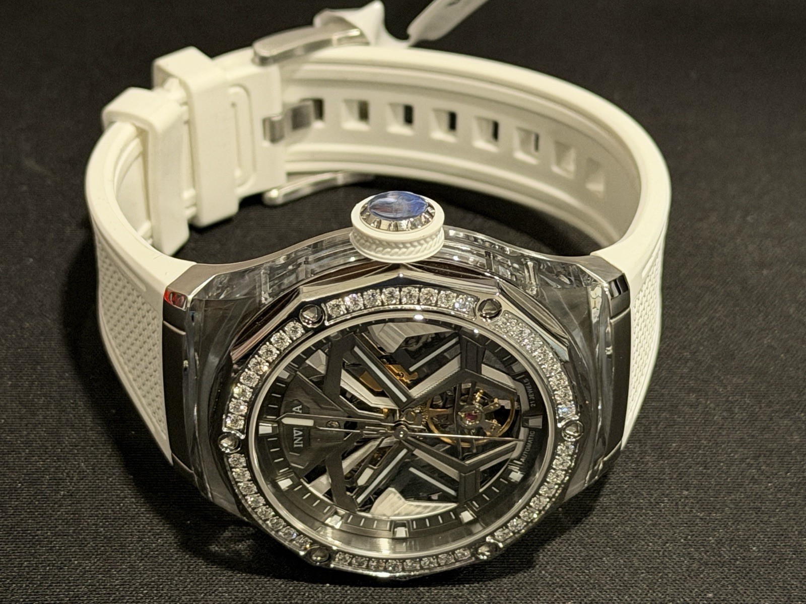 Invicta 70130 Objet D Art Diamond Bezel Automatic 45mm w/ Diamond Edition Box