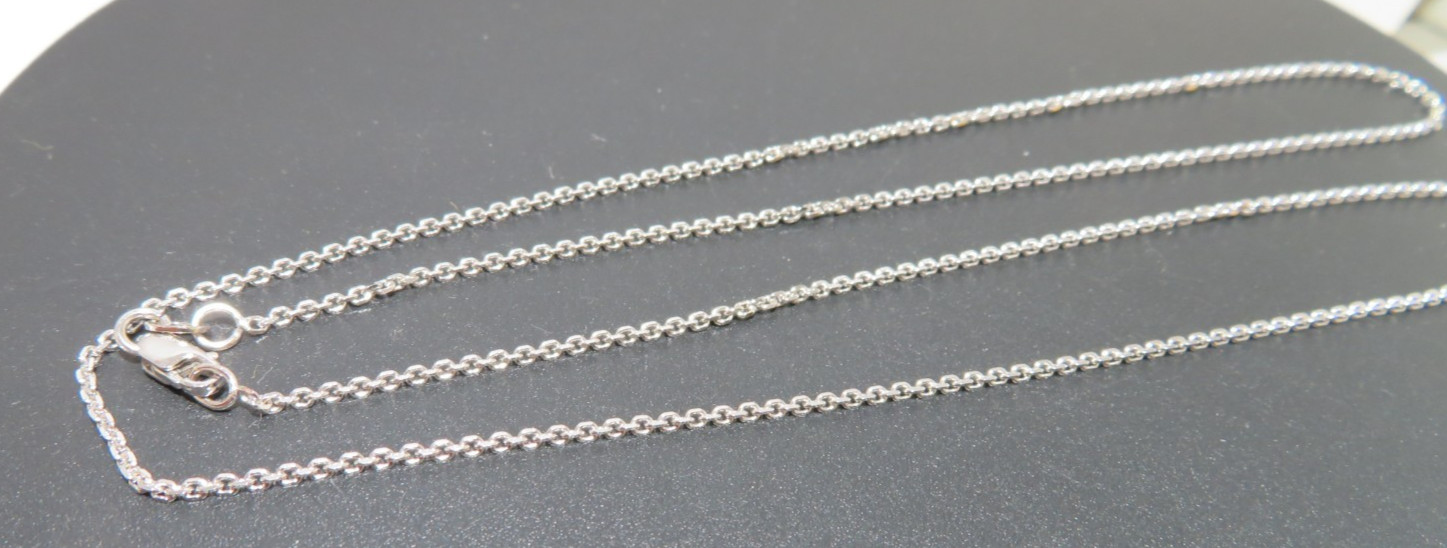 14K WG THIN LINK CHAIN 20″ LONG 0.91 MM THICK 2.90 grams (AI-2641)