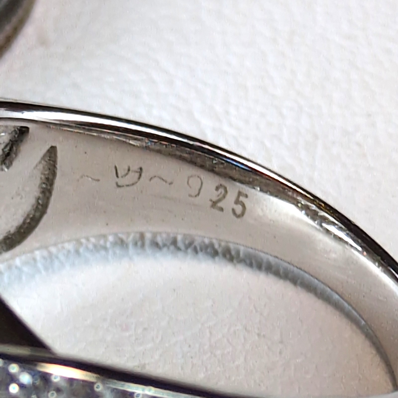 Victoria Wieck White Topaz Sterling Silver 925 Bow Ribbon Statement Wide Ring