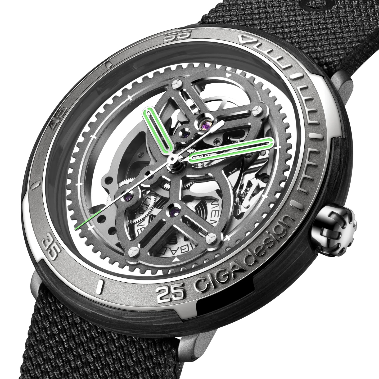 NEW CIGA Design Vector Automatic Skeleton Mechanical Watch