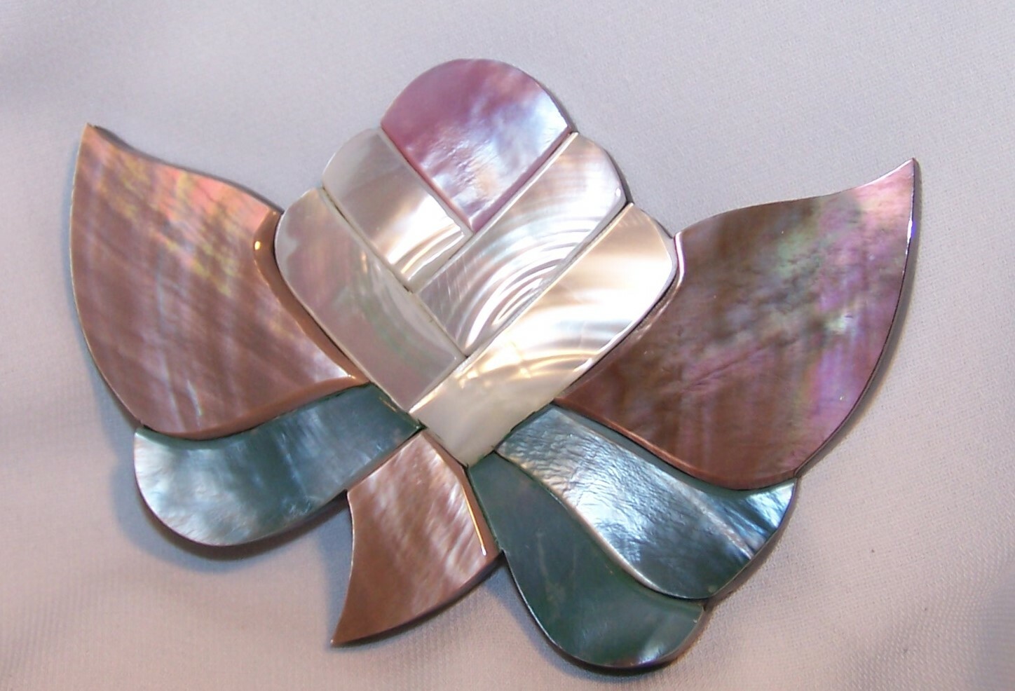 Vintage Multi Colored Flower Pin Brooch-Made in the Philippines