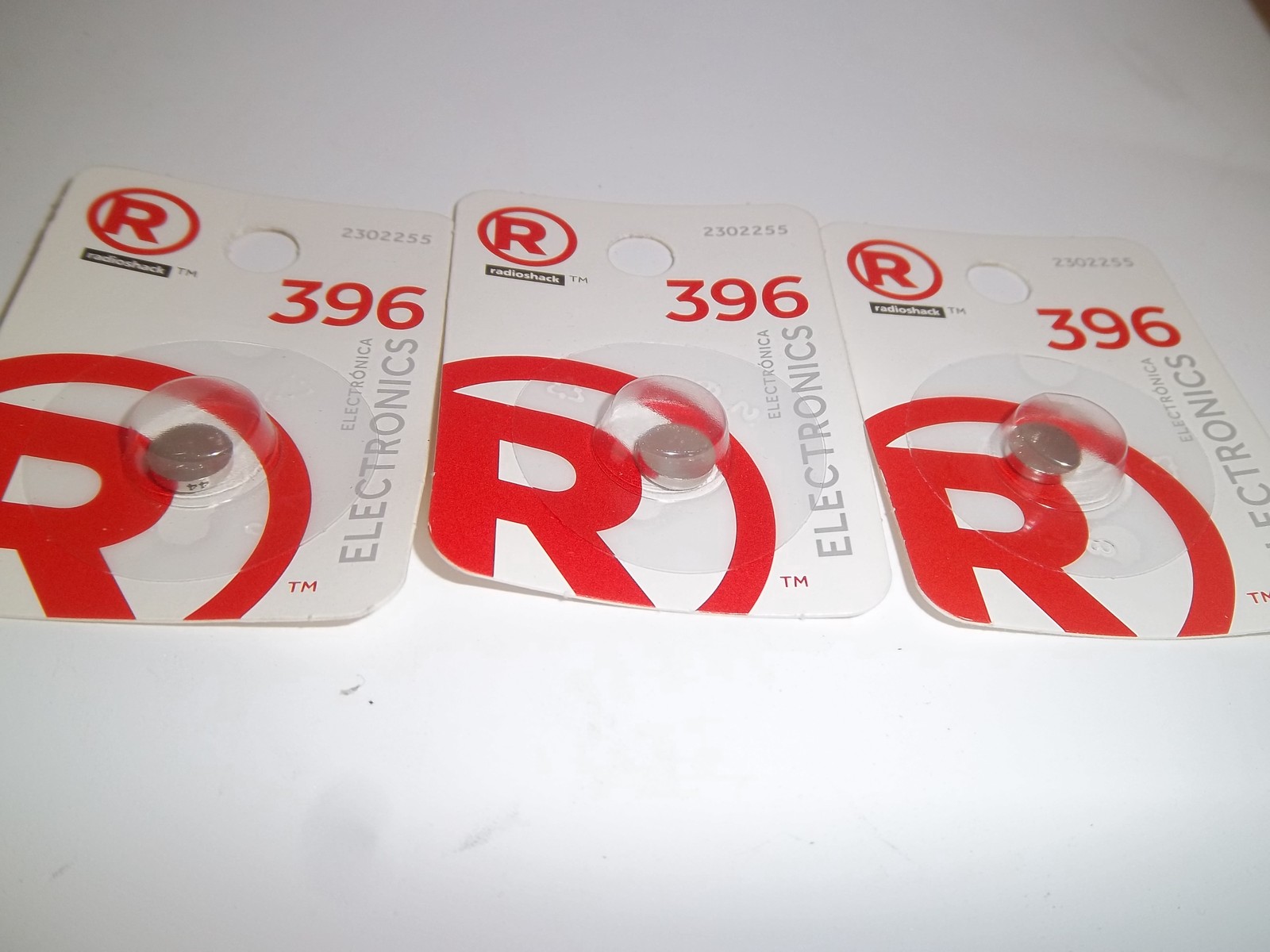 RADIO SHACK 2302255 (LOT-OF-3) 396 1.55V WATCH BATTERIES