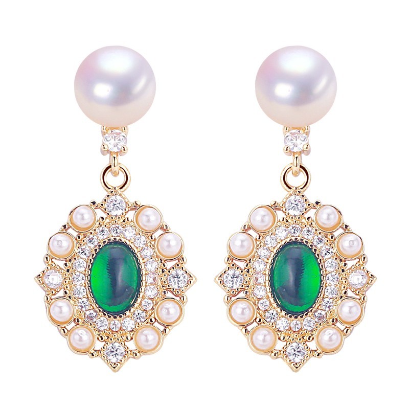 Pearl earrings , Silver Earrings , handmade earrings for women, AAAAA quality
