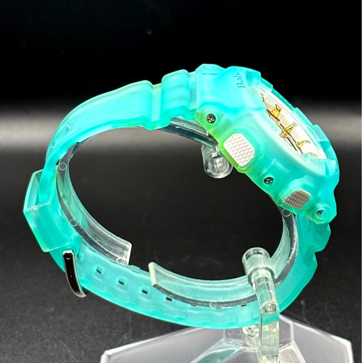 Casio Baby-G BA-110SC-2A Sea Glass Clear Teal Analog Digital Women’s Watch