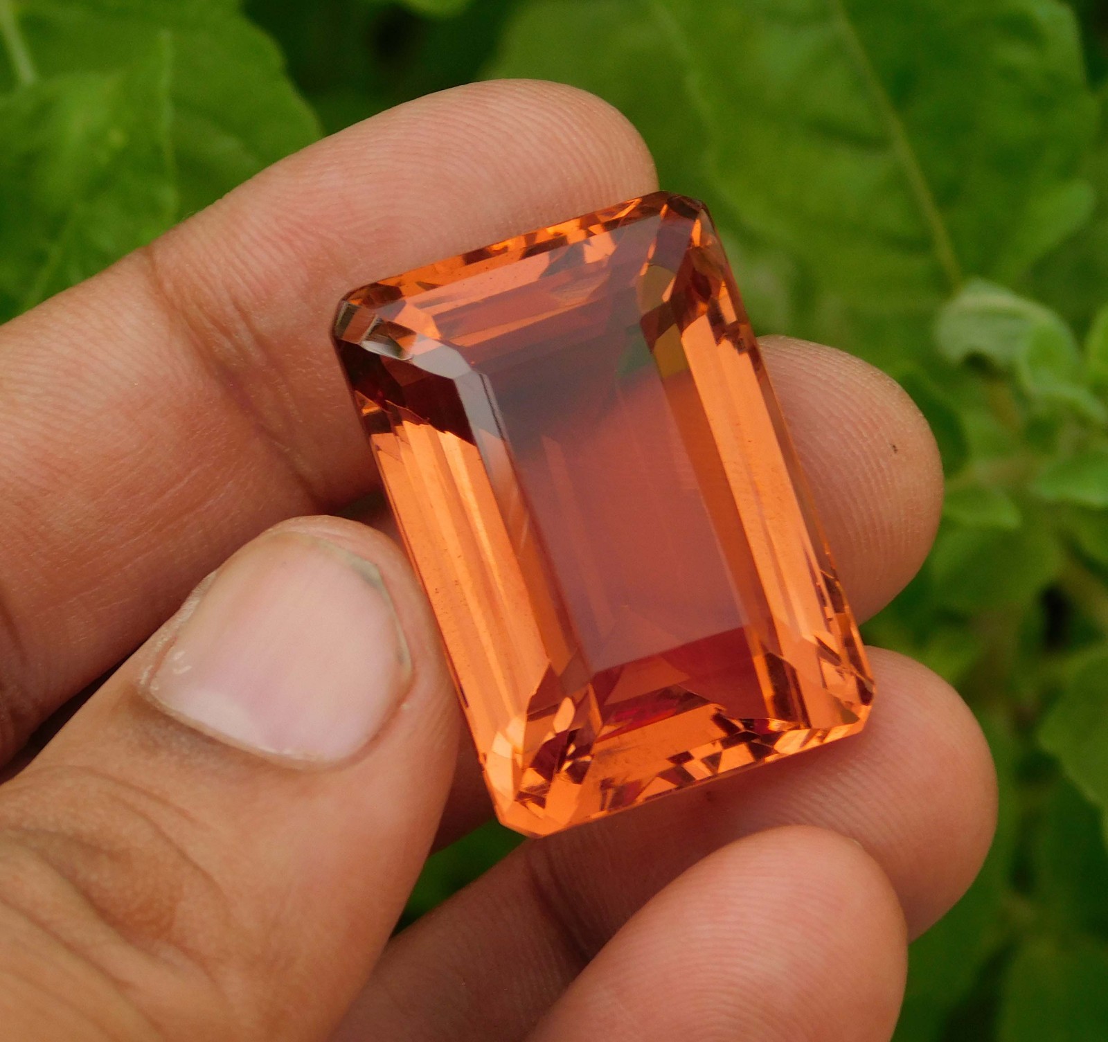 84.15 Cts. Certified Natural Emerald Cut Brazilian Andalusite Loose Gemstone