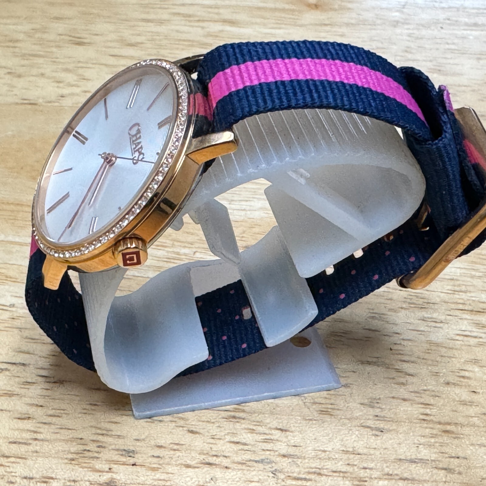 Chaps Quartz Watch CH1018 Unisex 50m Rose Gold Tone Steel Analog New Battery