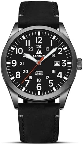 Men’s Military Sport Watch Nylon Strap Luminous Analog Quartz Waterproof Casual
