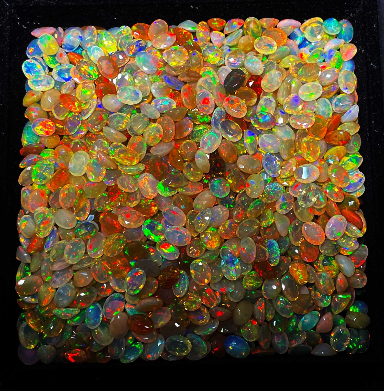 Natural AAA Quality Ethiopian Opal Oval Cut Loose Gemstone 21 Pcs 5×7 MM 10 CT