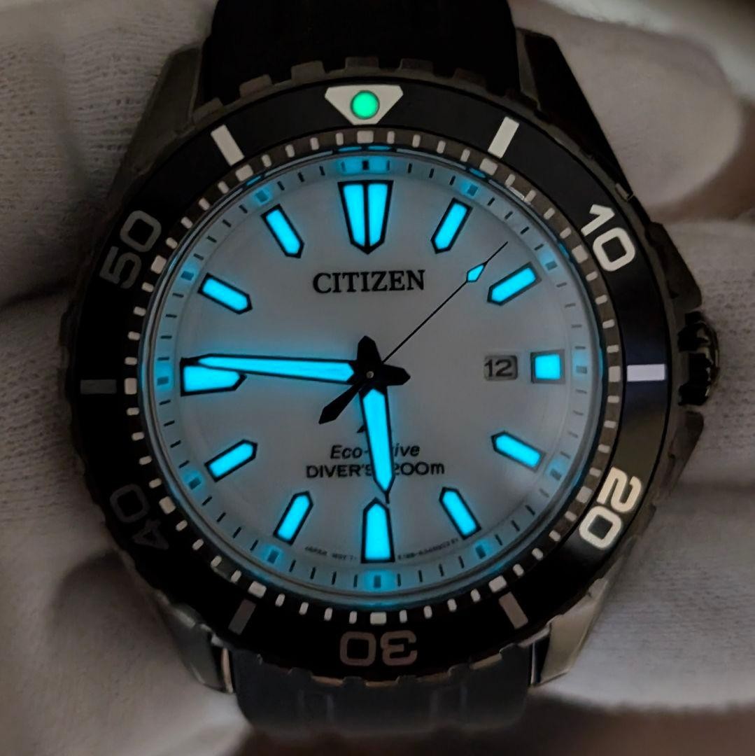 CITIZEN Promaster E168-003FR09 White Dial Eco-Drive Men’s Watch Diver’s Working