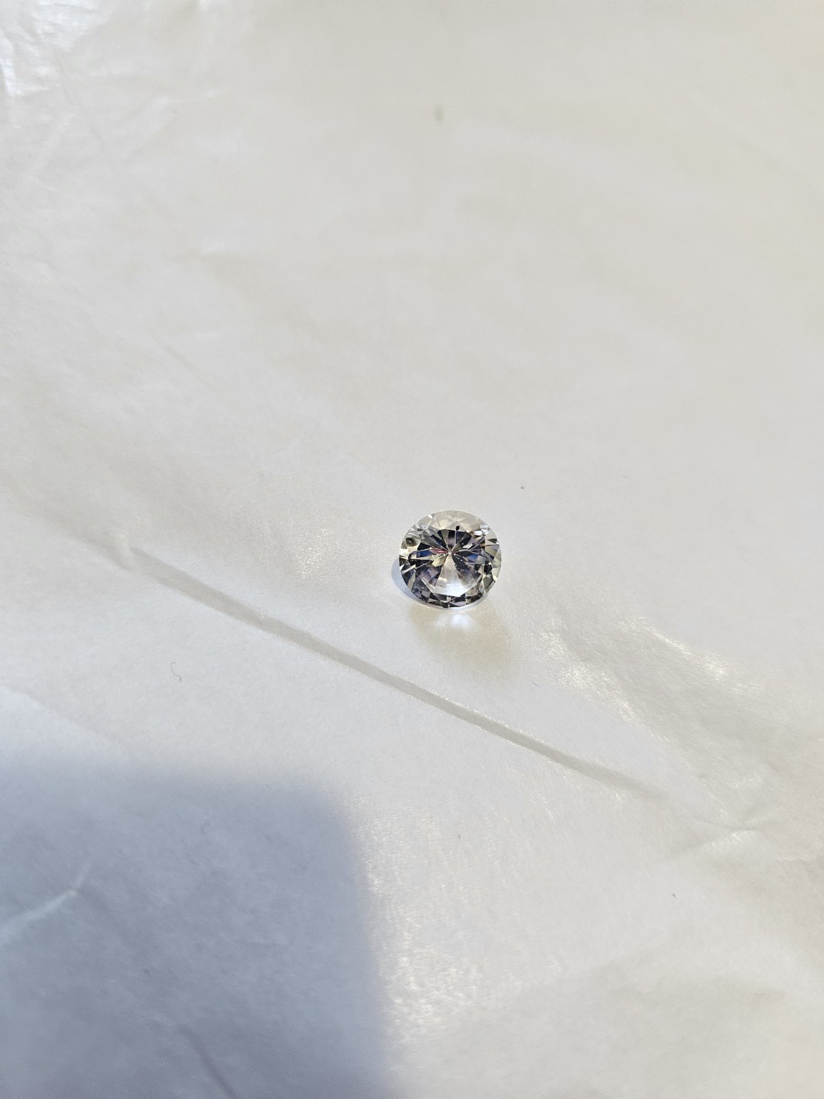 3 Carat YAG Loose Clear Cut Stone- 11 mm -From Jeweler’s Estate