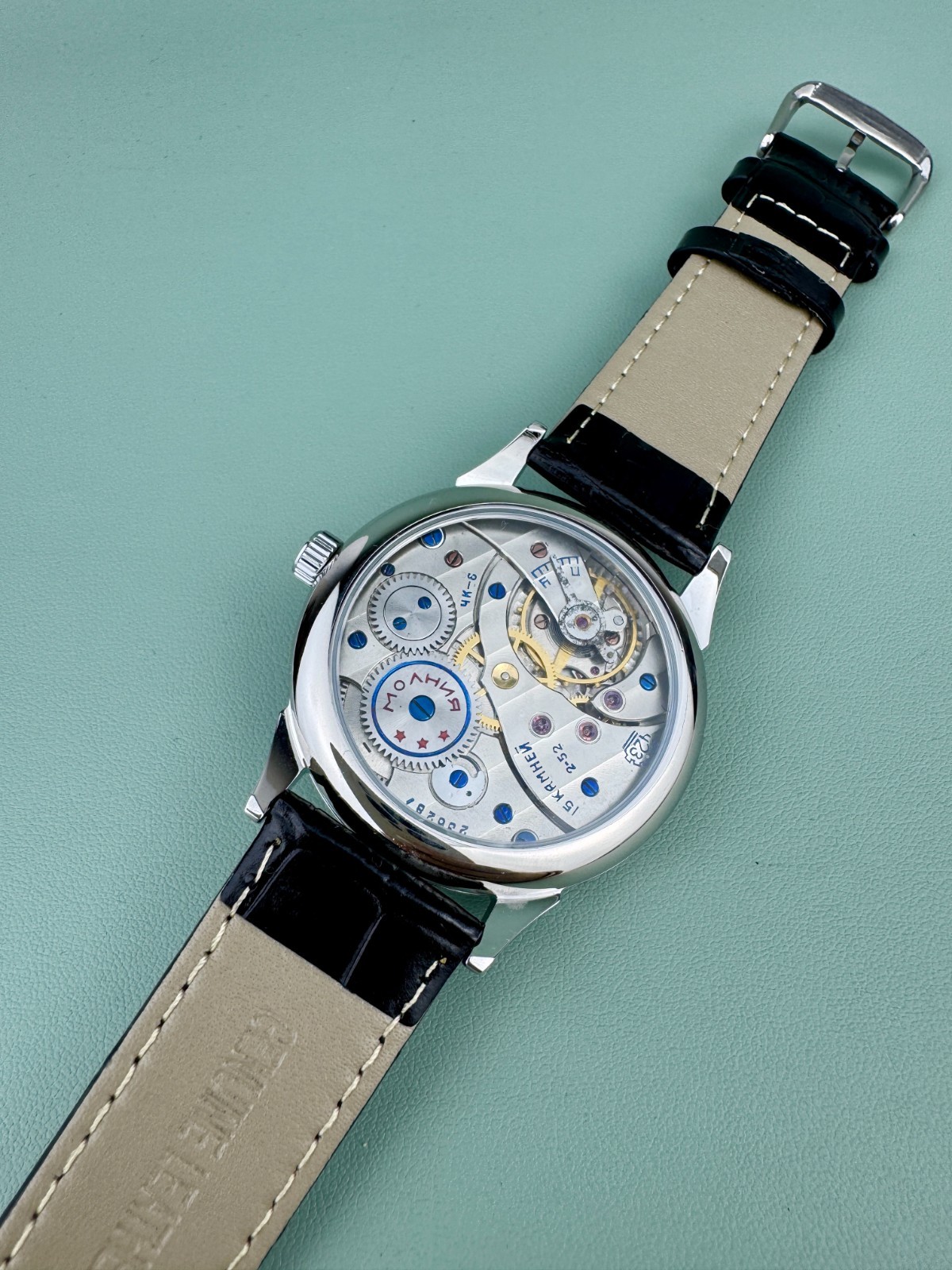 Molnija Classic Regulator Mechanical Wriswatch Vintage Men watch 3602