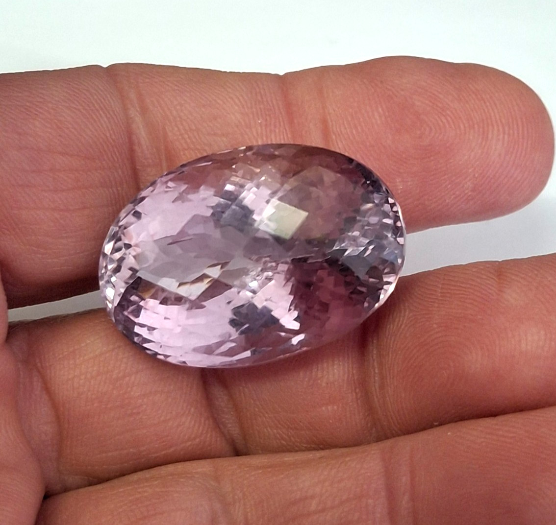 Large 84 carat Rose Cut Amethyst with a blur of facets plus GLI Certificate