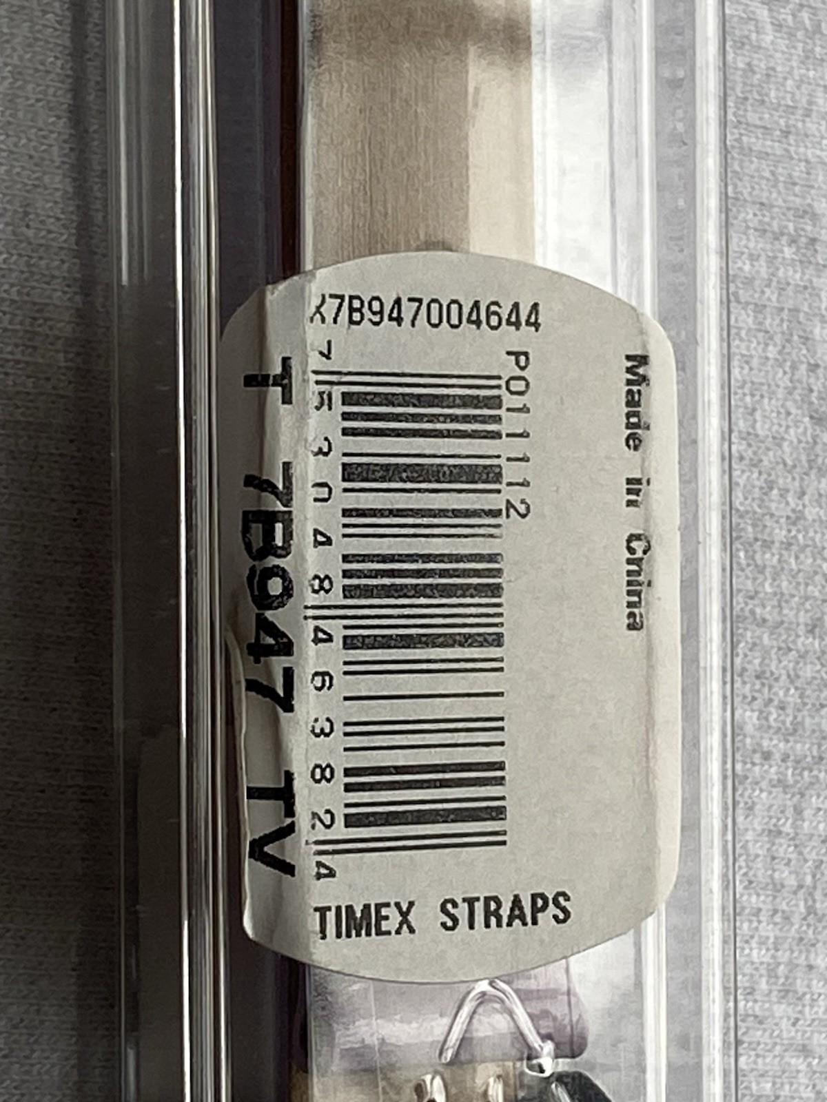 NEW Timex T7B947 TV Two-Piece Patent Leather Wristwatch Band Purple Strap