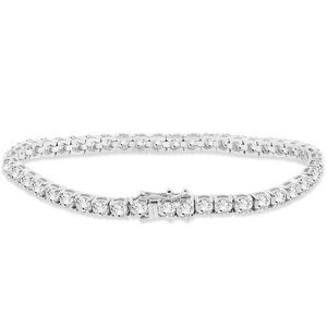 9 Ct Genuine Round-Cut Real Diamond Tennis Bracelet 7″ 14K White Gold