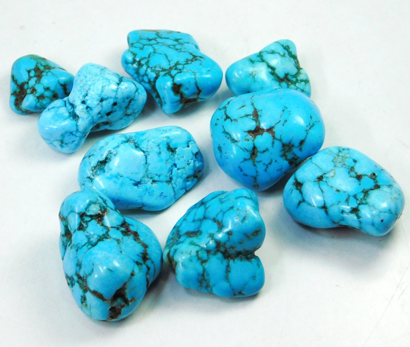 Natural 249 Ct Certified Blue Turquoise Tumble Rough Loose Gemstone Pair
