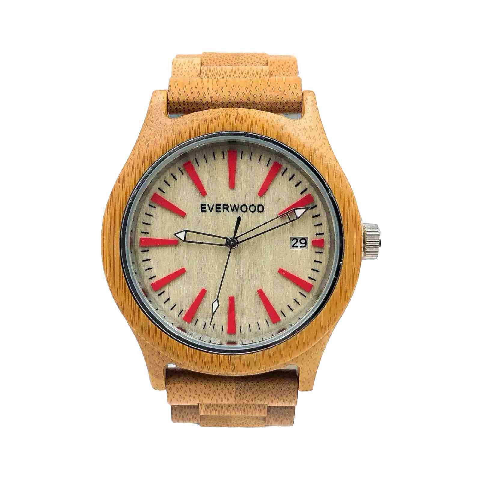 Men’s Premium Bamboo Wood Watch – Essential Gift For Him – Best Dad Gifts