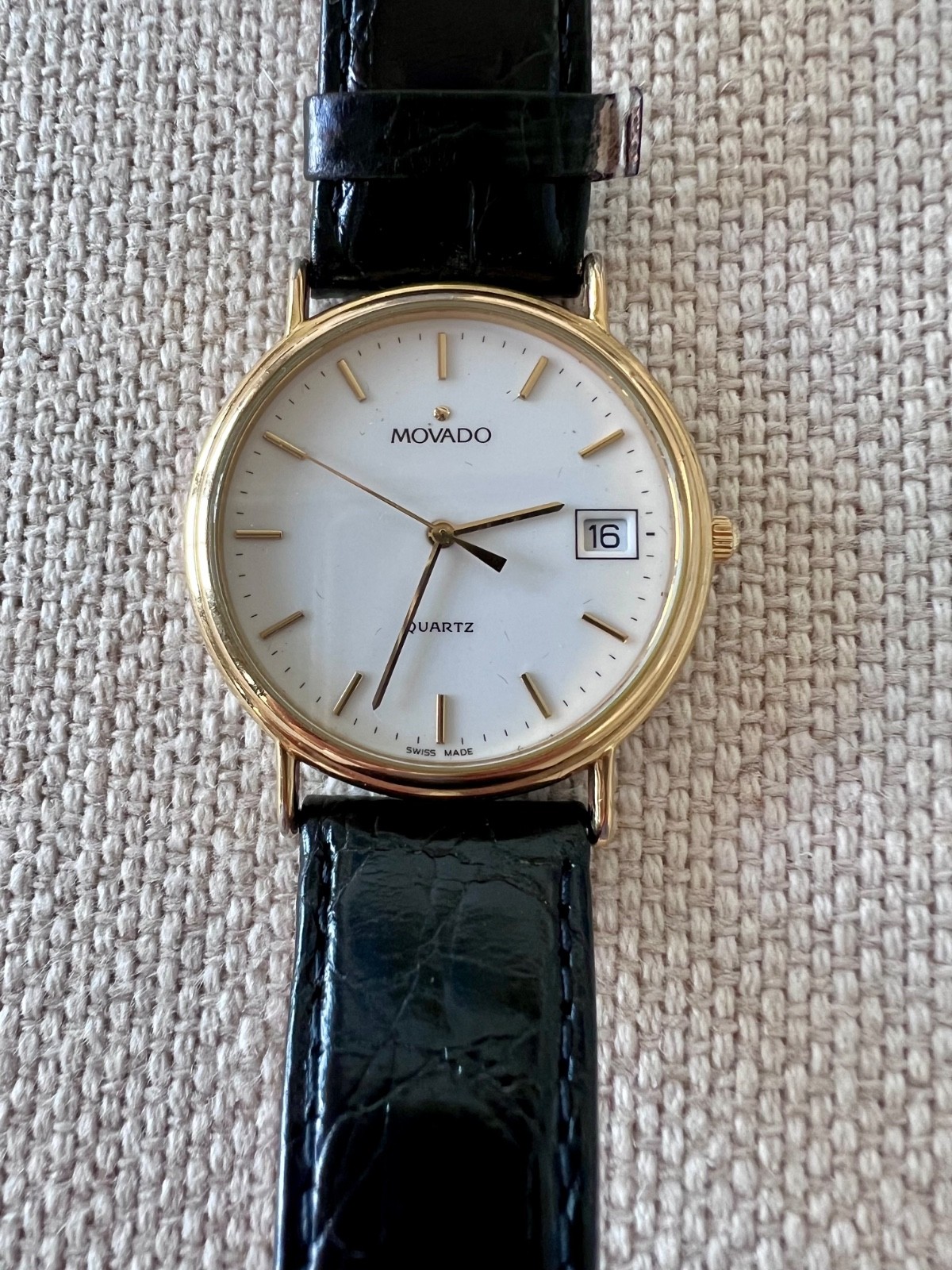 Movado Museum 87-A4-885M Working New Battery