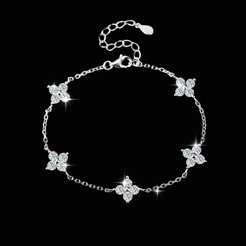 2 Ct Round Lab Created Diamond Beautiful Wedding Bracelet 14K White Gold Plated
