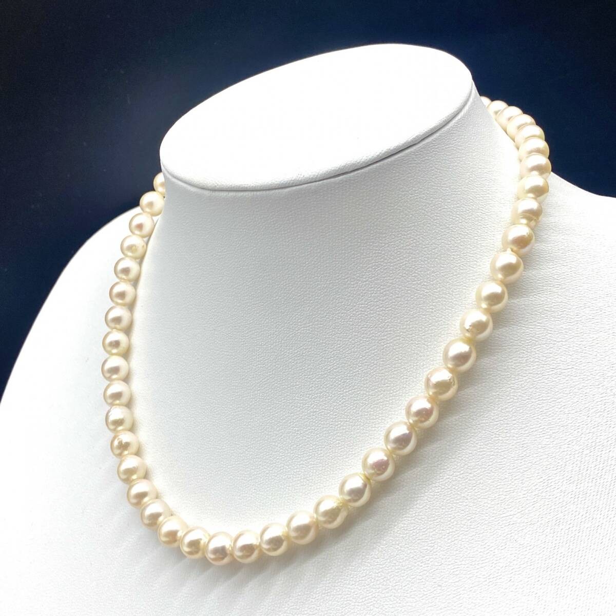 Akoya Pearl Necklace 36.3g Beige Ladies From Japan
