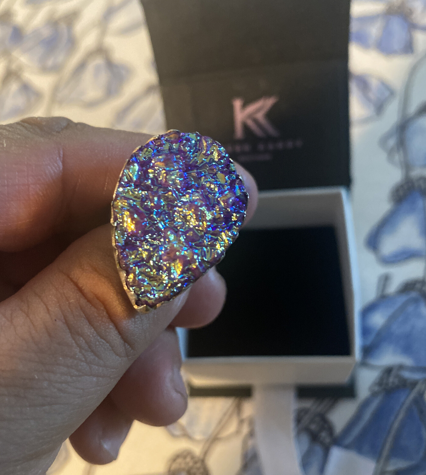 Sterling Silver Drusy Ring In Box Krush Kandy Boutique Approx sz 7