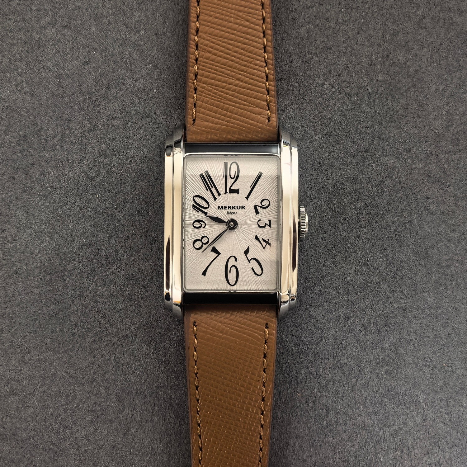 Merkur Men Automatic Watch 30*43mm Retangle Mechanical Wristwatch Sapphire NH05