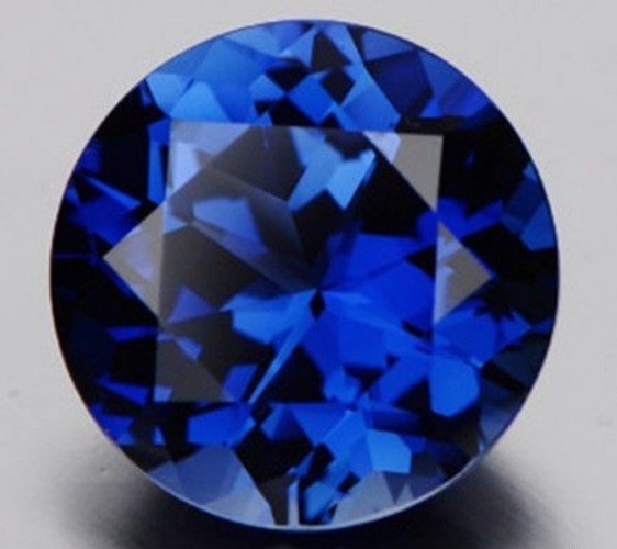 MAN MADE TANZANITE 3.25 MM ROUND CUT BEAUTIFUL BLUE COLOR