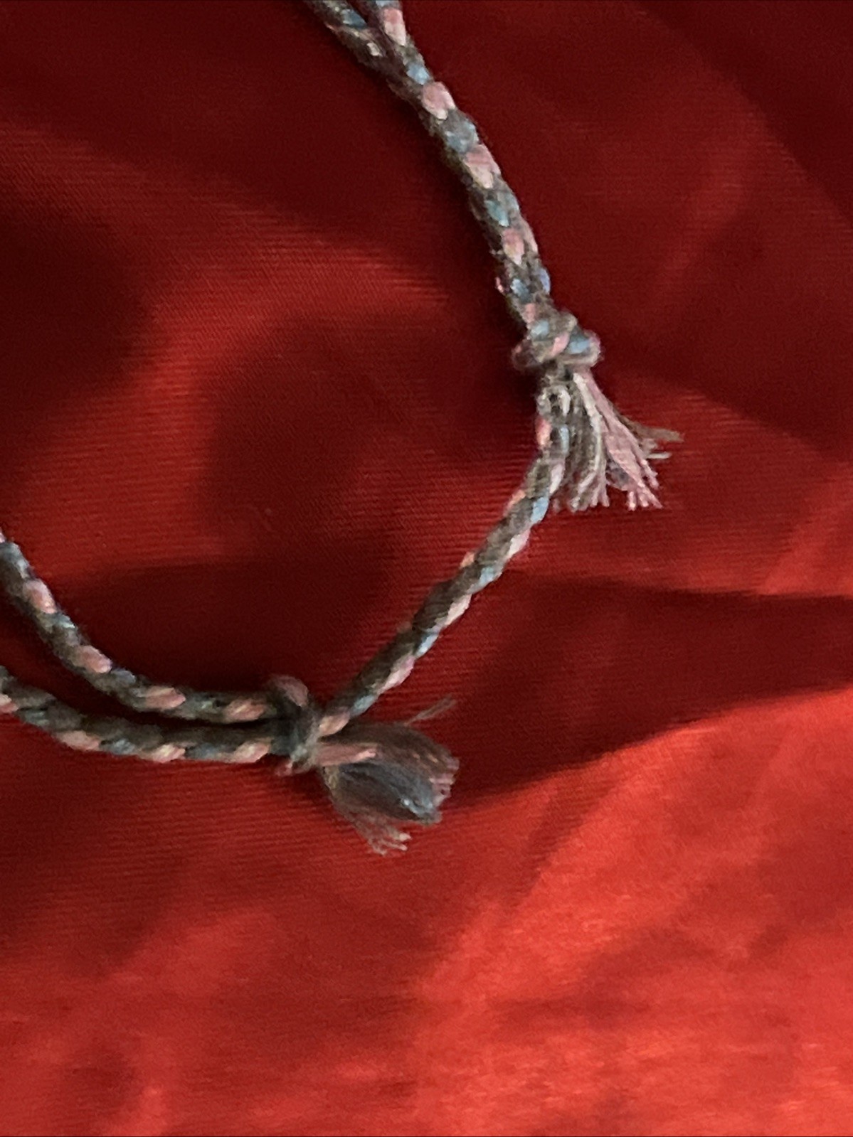 NEW BOHO BRAIDED THREAD FRIENDSHIP BRACELET ADJUSTABLE SKY BLUE GRAY PINK WHITE