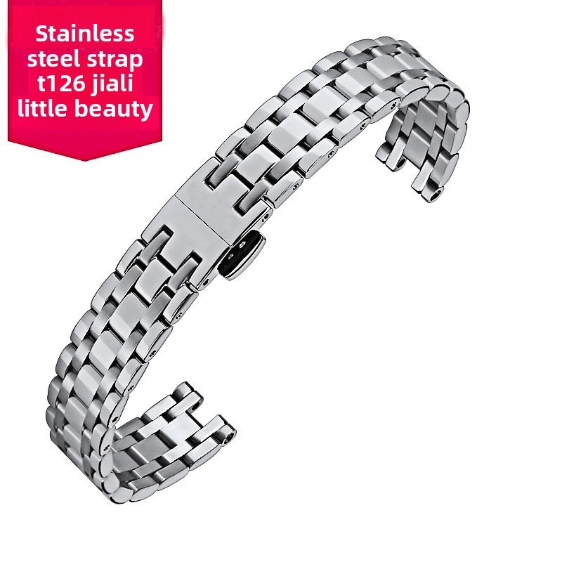 Quality Notch Solid Stainless Steel Watch Strap for Tissot Lovely Sunshine T126