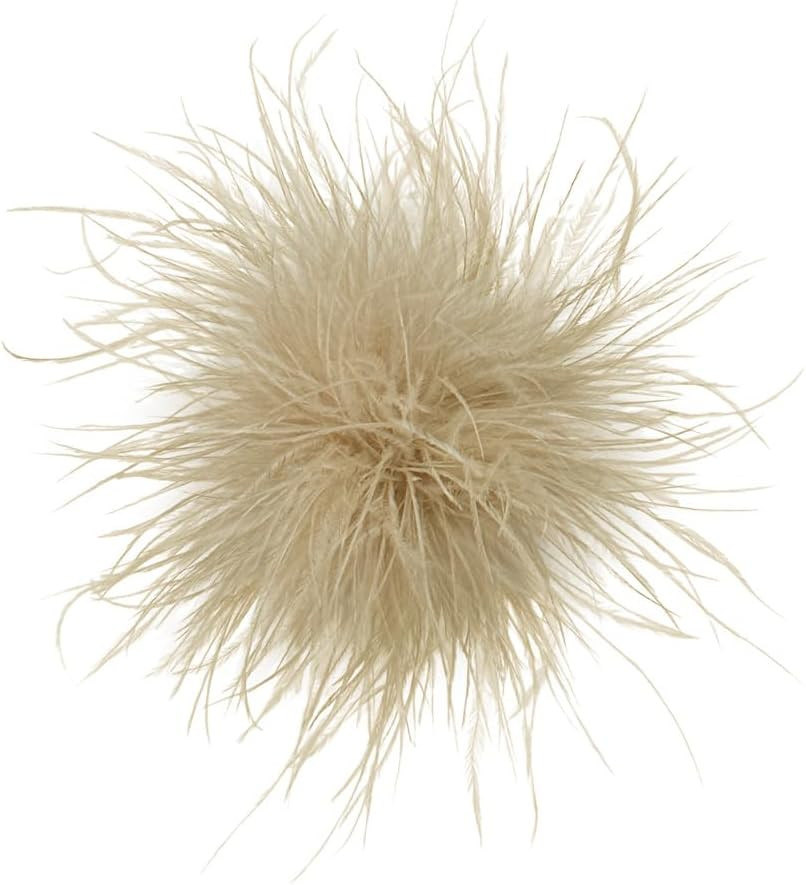 Dainty Feather Flower Large Brooch Pin for Women Men Elegant Oversized Floral La