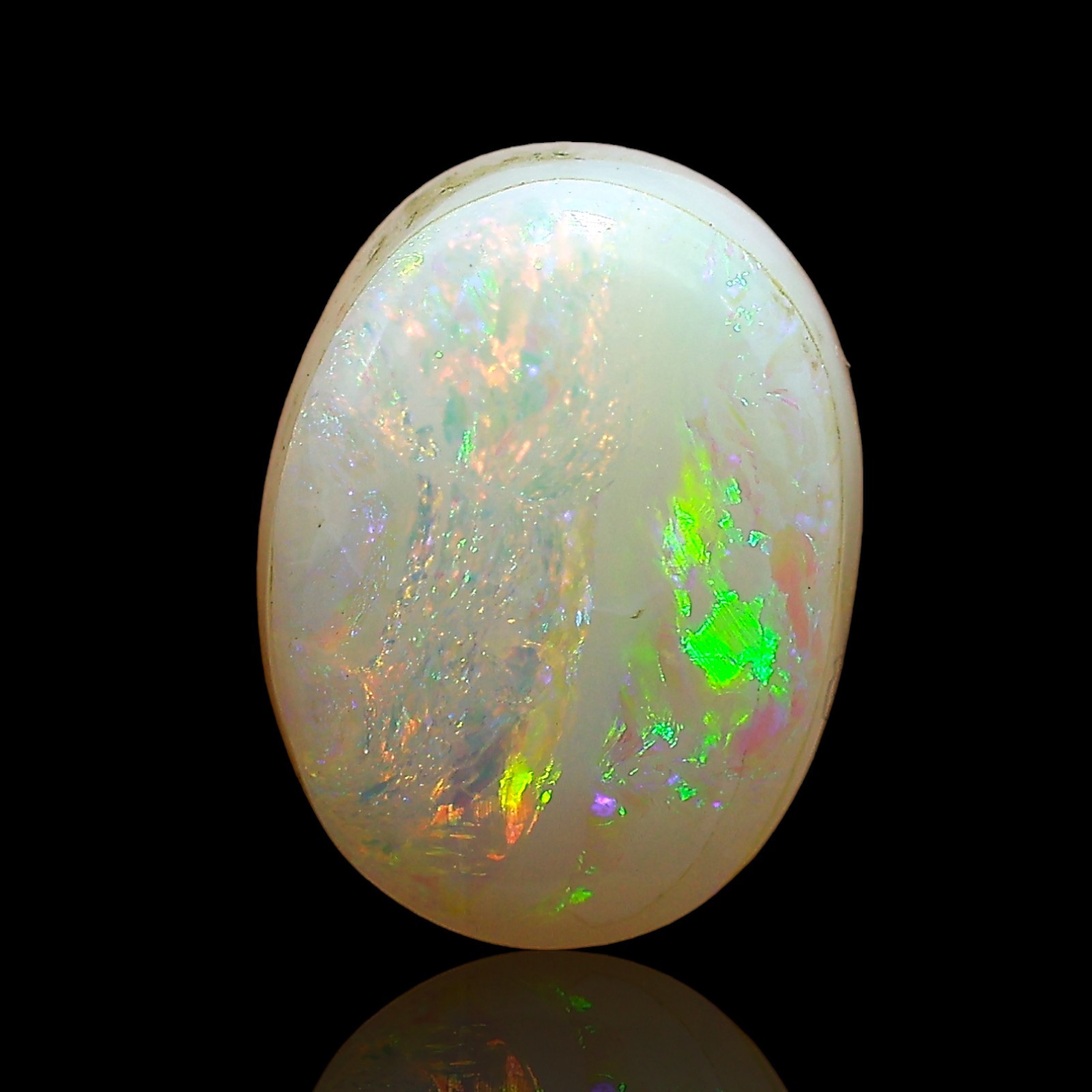 6.45 Cts Lab-Created Doublet Opal Oval Cabochon Earrings Supply 14x10x6 mm