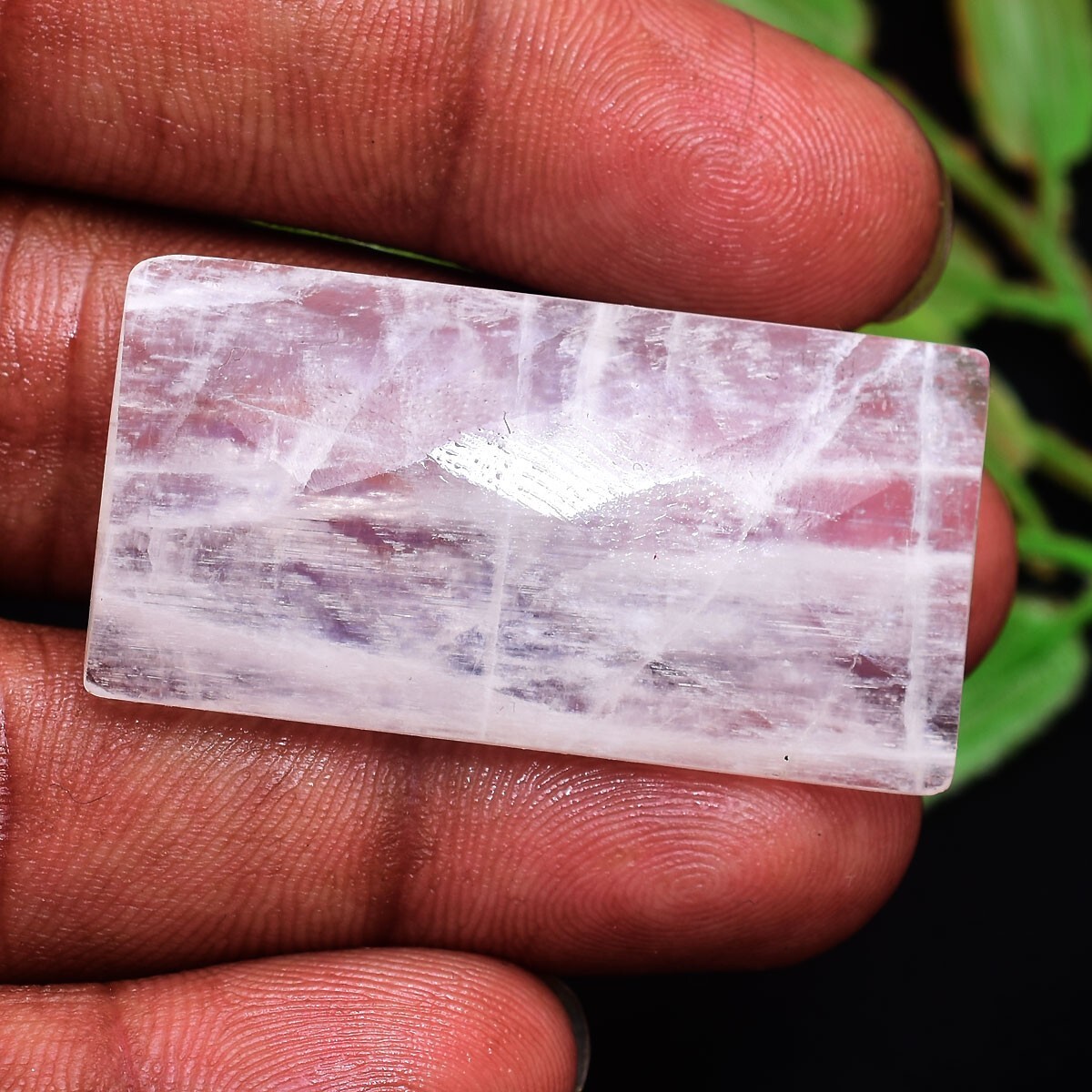 58.00 Cts Natural Moonstone Blue Shine 41mm*21mm Octagon Checker Cut Gemstone