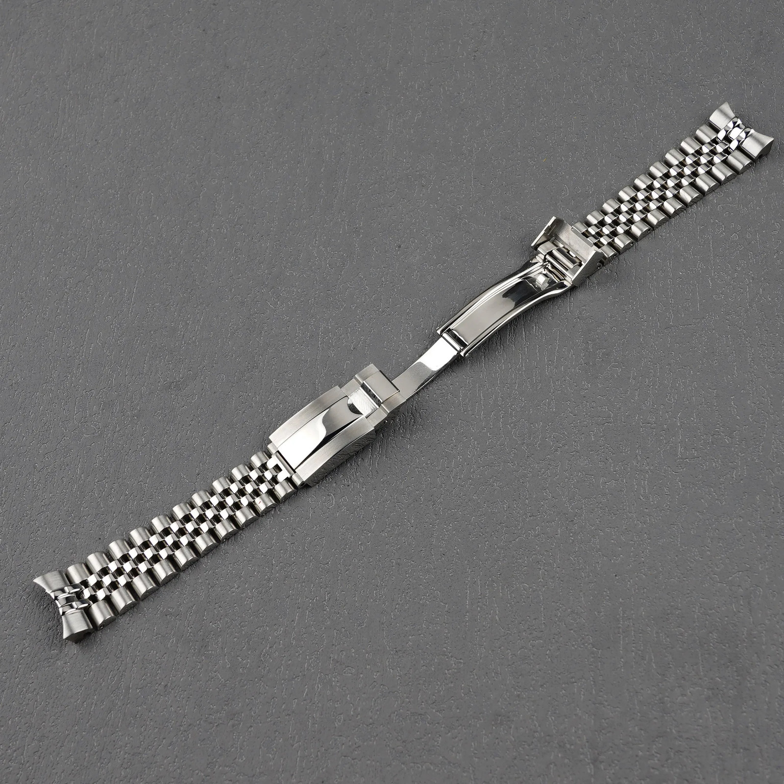 For Seiko 5 Sports SRPK29 31 33 20mm Jubilee Steel Watch Band Strap Oyster Clasp