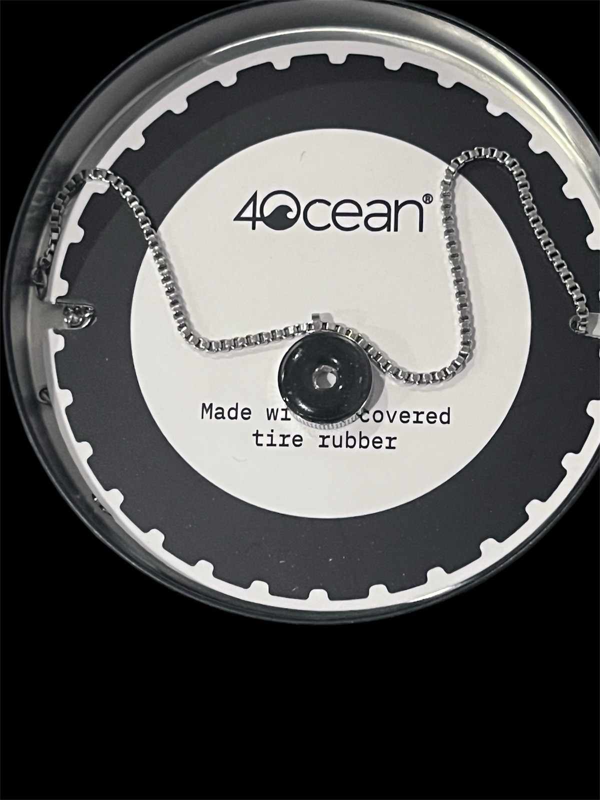 4Ocean Osborne Reef Stainless Steel Tire Necklace
