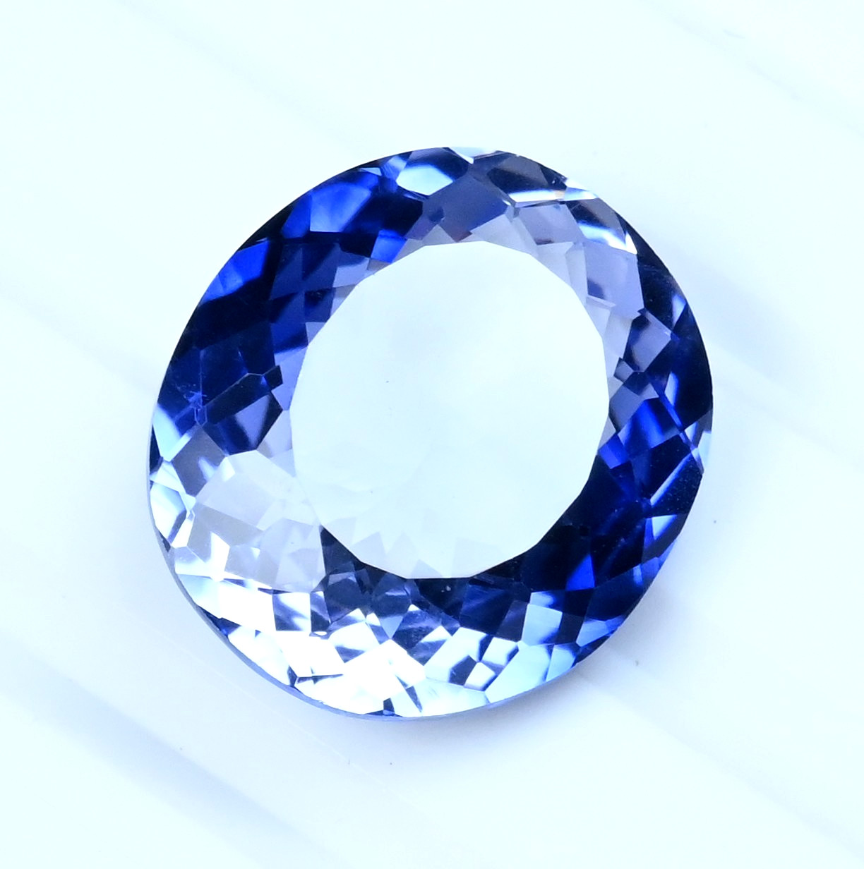 21.25 Ct Natural Montana YoGo Sapphire Blue Oval Certified Flawless Gemstones