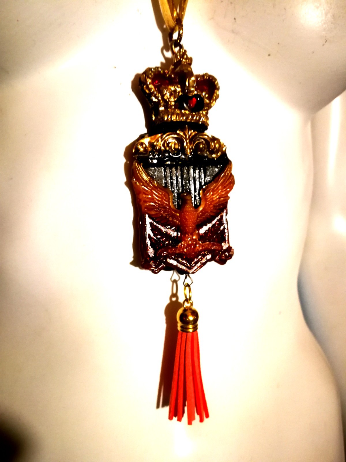Royal Crown Eagle Pendant Bird Spirit Companion Talisman Necklace Magic Jewelry