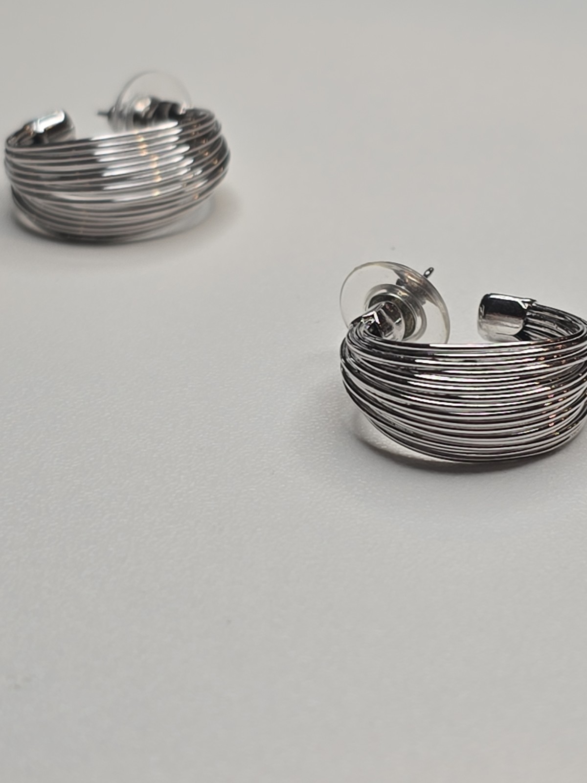 Luv AJ Canyon Hoop Earrings, Stacked Wire Design Women’s Fashion Jewelery