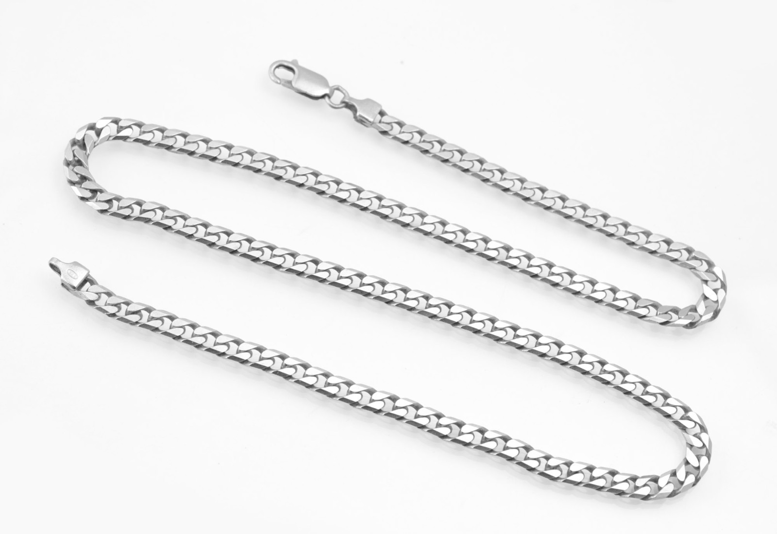 Vintage Sterling Silver Curb Chain Necklace 20 Inch 50cm – IBB 925