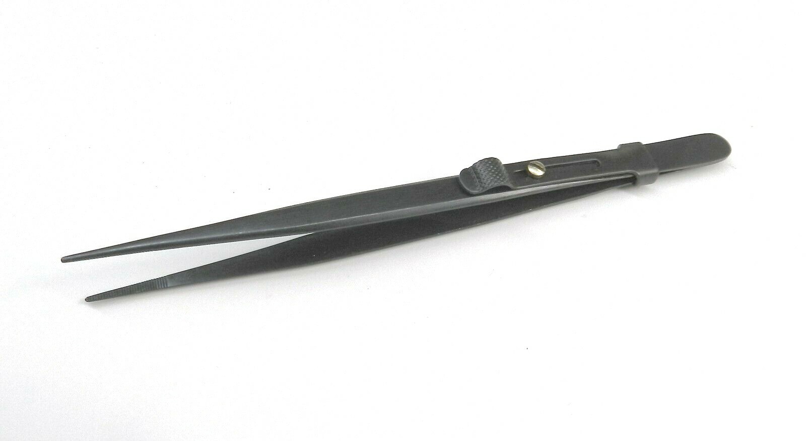 Diamond Tweezer Gem & Stone Tweezers Locking Tweezers Medium Tip with Slide Lock