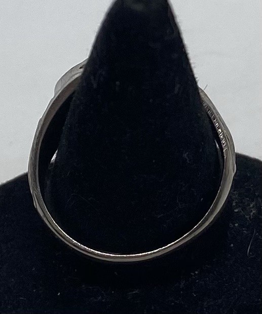 KINNEY STERLING SILVER SCHOOL RING Green Stone Size 7.5 SOUTH SIDE School – 6.6g
