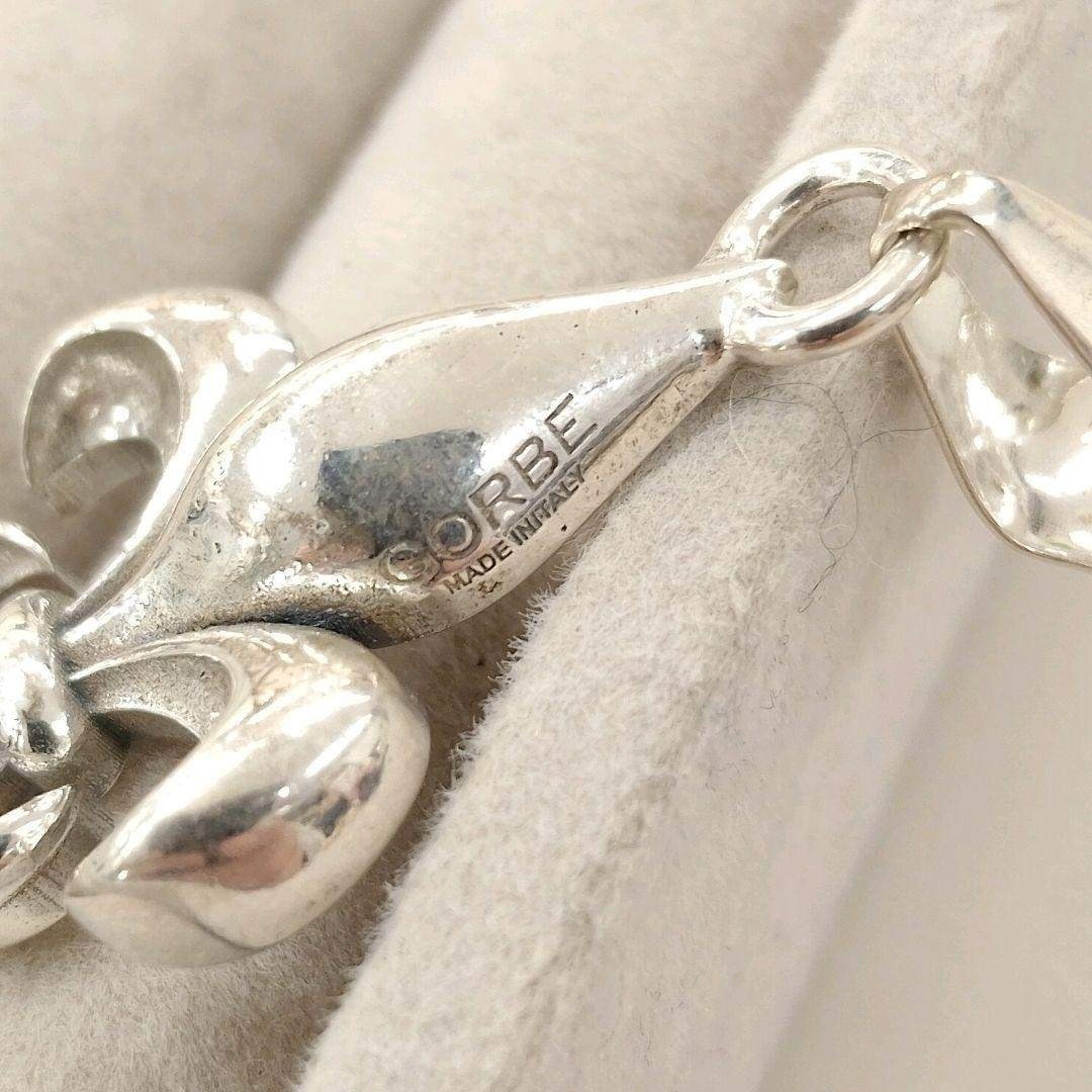 Excellent+++ GORBE/Golbe Sterling Silver 925 Fleur-de-lis Pendant, Made in Italy