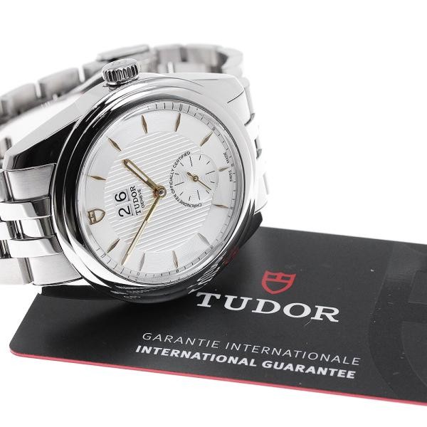 Tudor Glamour 57100 42mm SS Silver Dial Automatic Watch #C7344