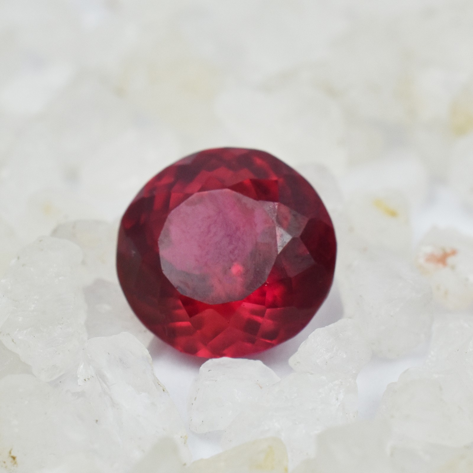 13.56 Ct Natural CERTIFIED Ruby Red Round Shape Loose Gemstone