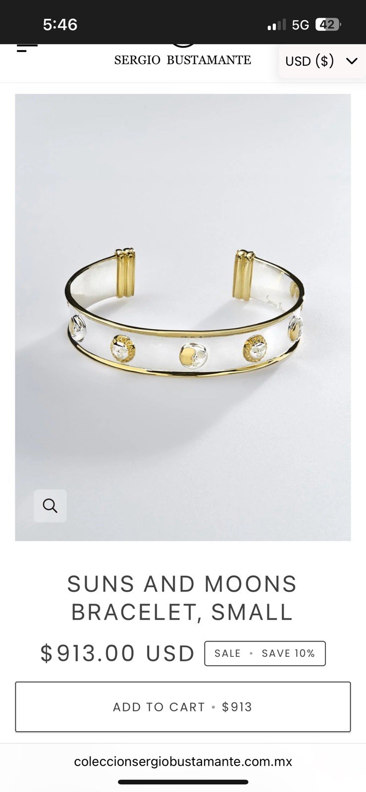SERGIO BUSTAMANTE COSMOS Sterling & Gold Vermeil Cuff Bracelet & Earrings