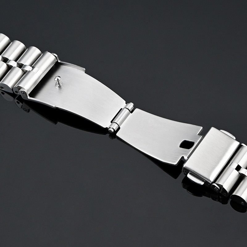 Solid Stainless Steel Watch Strap With Tool Mens Metal Bracelet 14 16 18MM